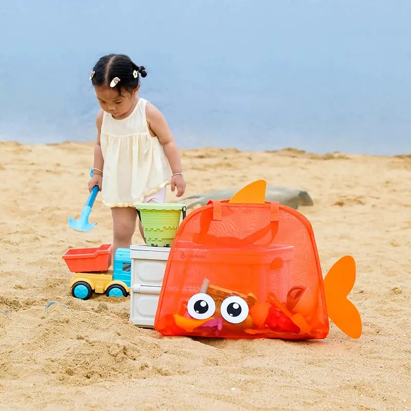 Summer New Travel Beach Bag, Children's Cartoon Toy Storage Bag, Swimsuit Storage Bag, Big-Eye Handheld Toiletry Bag from PriceLows™