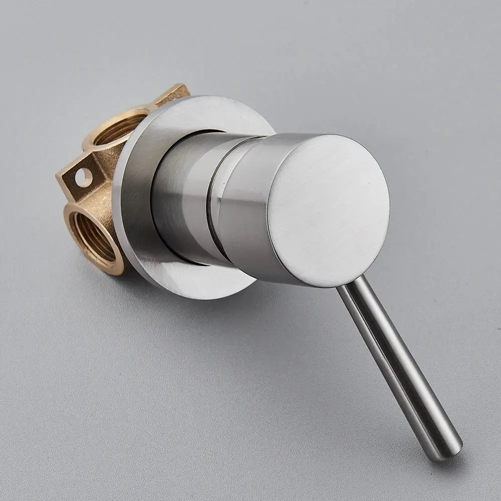 Brass Mixer Tap | Hot Cold Mixer Valve | Shower Diverter Valve | Black Chrome