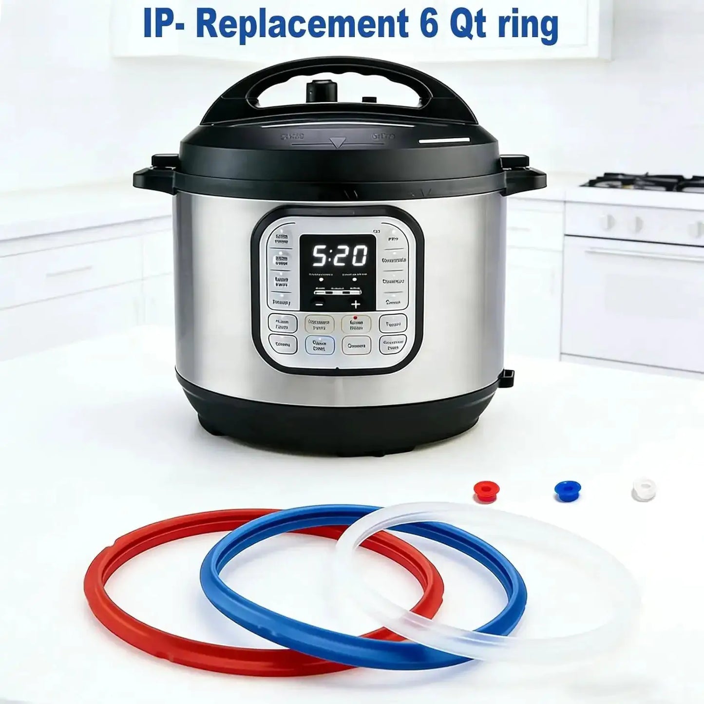Instant Pot Sealing Ring | 3 Piece Set | 5 To 6 Qt | 5 Qt, 6 Qt