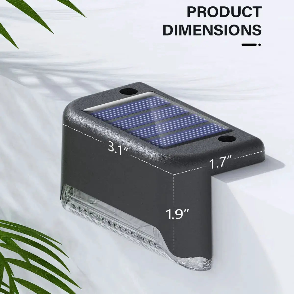 4/12 Pack Deck Lights Solar Powered, Solar Step Lights Outdoor Waterproof Led, Step Lights Solar Powered Used For Deck Stairs from PriceLows™