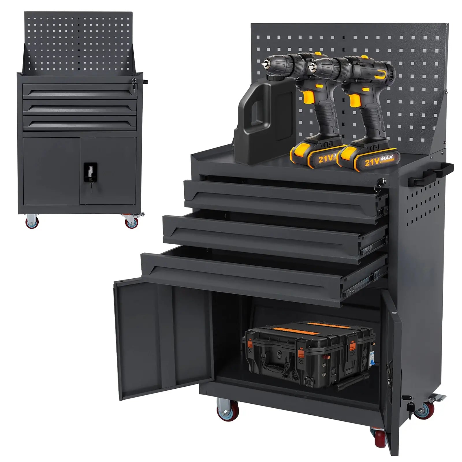 Rolling Tool Chest with Drawers Mobile Tool Cart Rolling Tool Cart for Workshop Warehouse Garage from PriceLows™