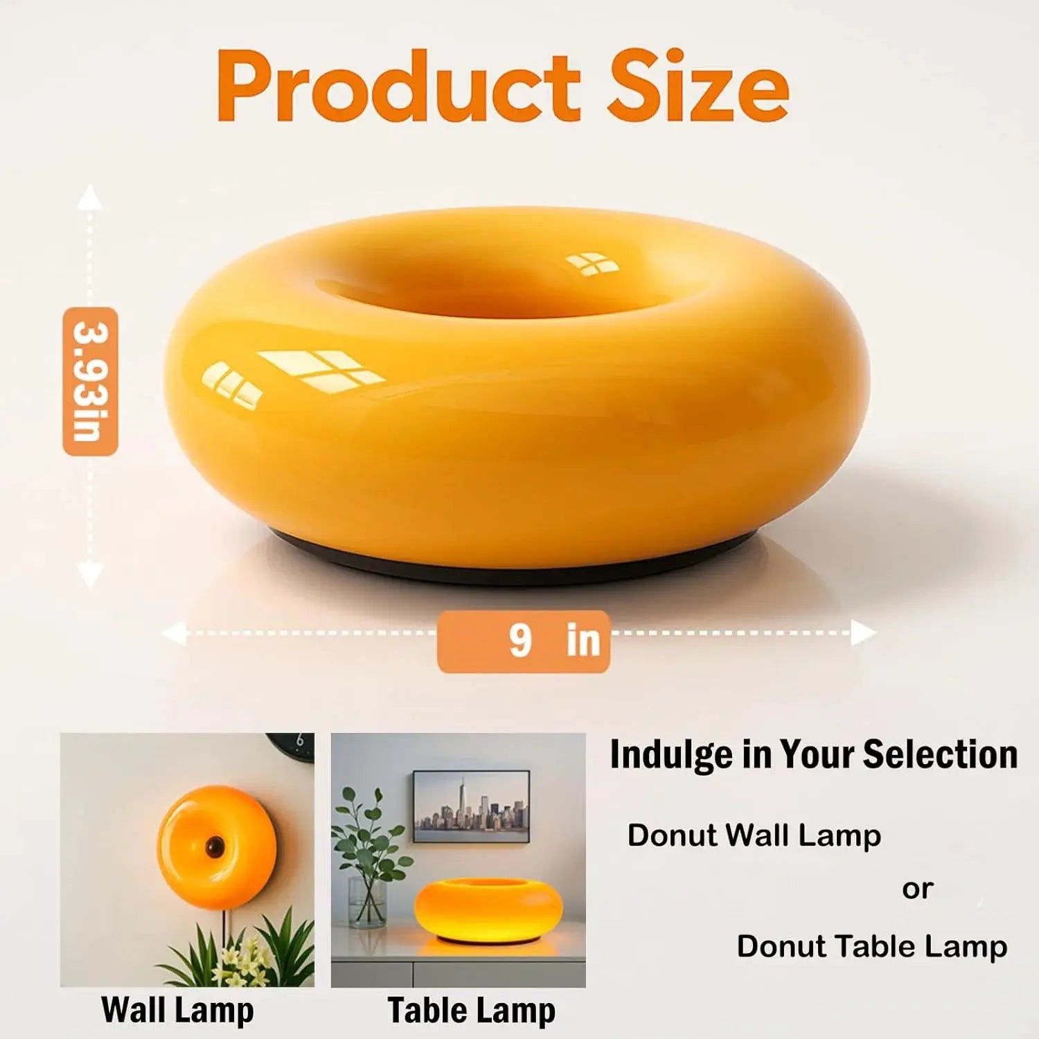 Aesthetic Doughnut LED Night Lamp – Cozy Ambient Light, Touch Control,Warm Color from PriceLows™