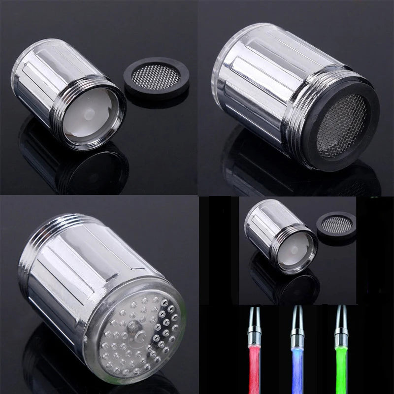 LED Faucet Nozzle | Temperature Sensing LED | Three Color Change Spout