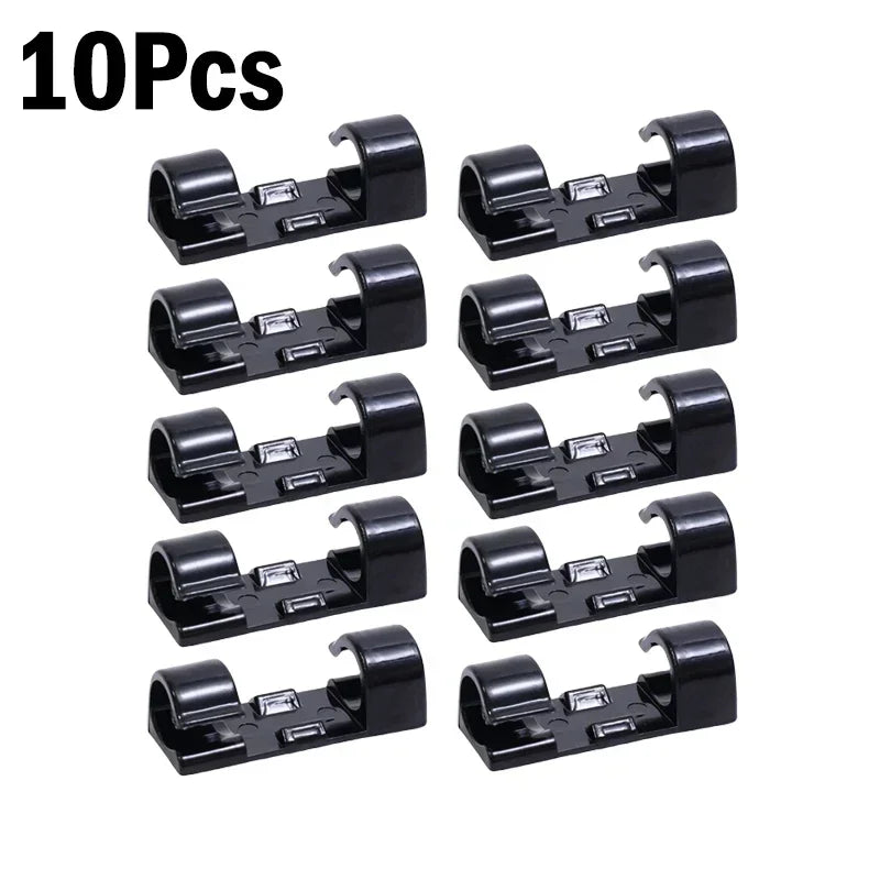 1-60Pcs Drop Self-adhesive Wire Organizer Line Cable Clip Buckle Clips Fastener Holder For Car Line PC TV Ethernet Cable Clip from PriceLows™