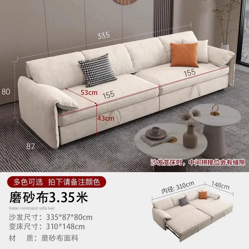 Living Room Sofa | Light Blue Gray | High Back Bubble Design | One Size