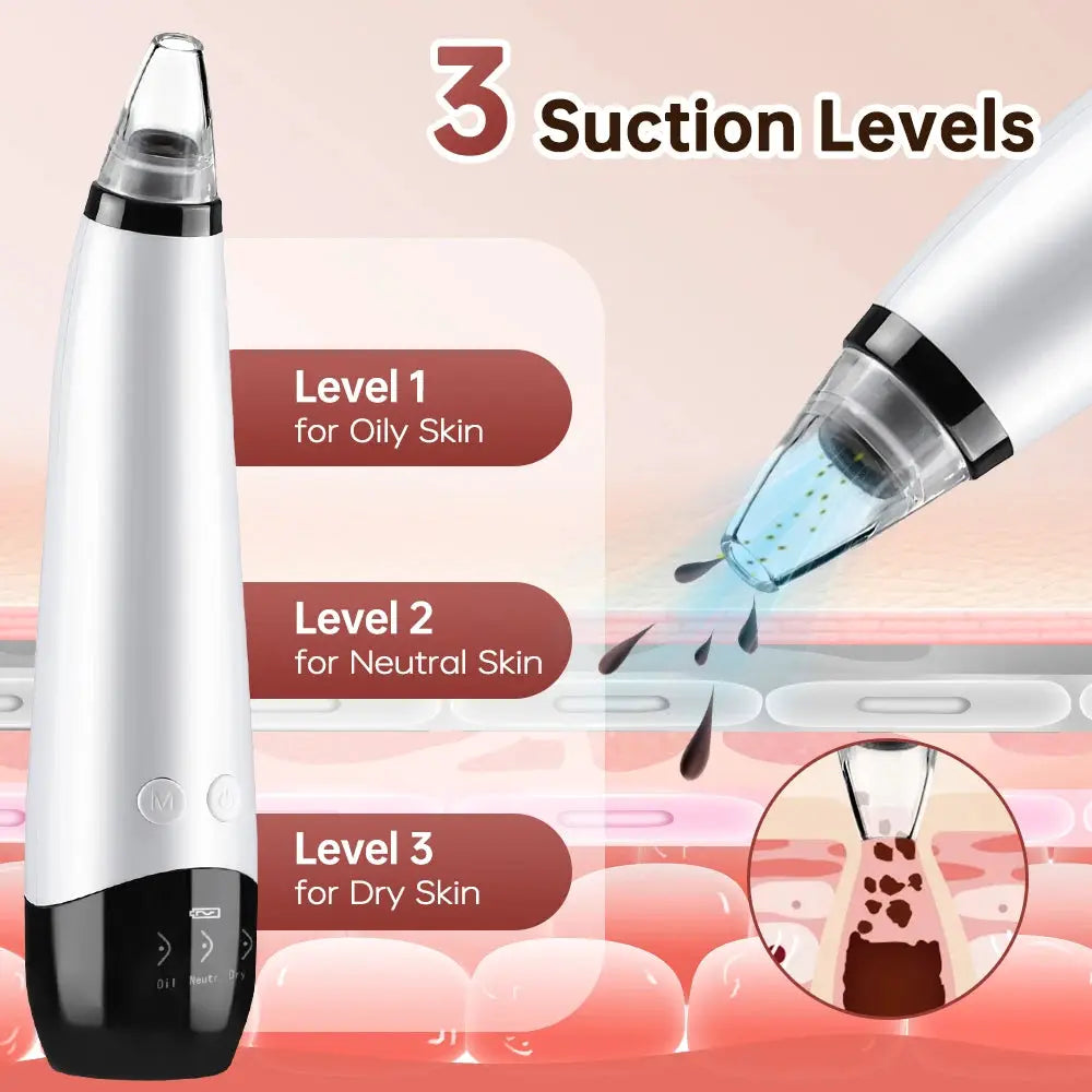 Electric Blackhead Remover Vacuum Acne Cleaner Black Spots Removal Facial Deep Cleansing Pore Cleaner Machine Skin Care Tools from PriceLows™