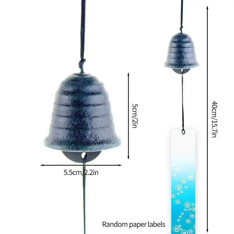 Japanese Wind Chimes Cast Iron Wind Bells Hanging Pendant Feng Shui Good Luck Temple Wind Bells Outdoor Home Garden Decoration from PriceLows™
