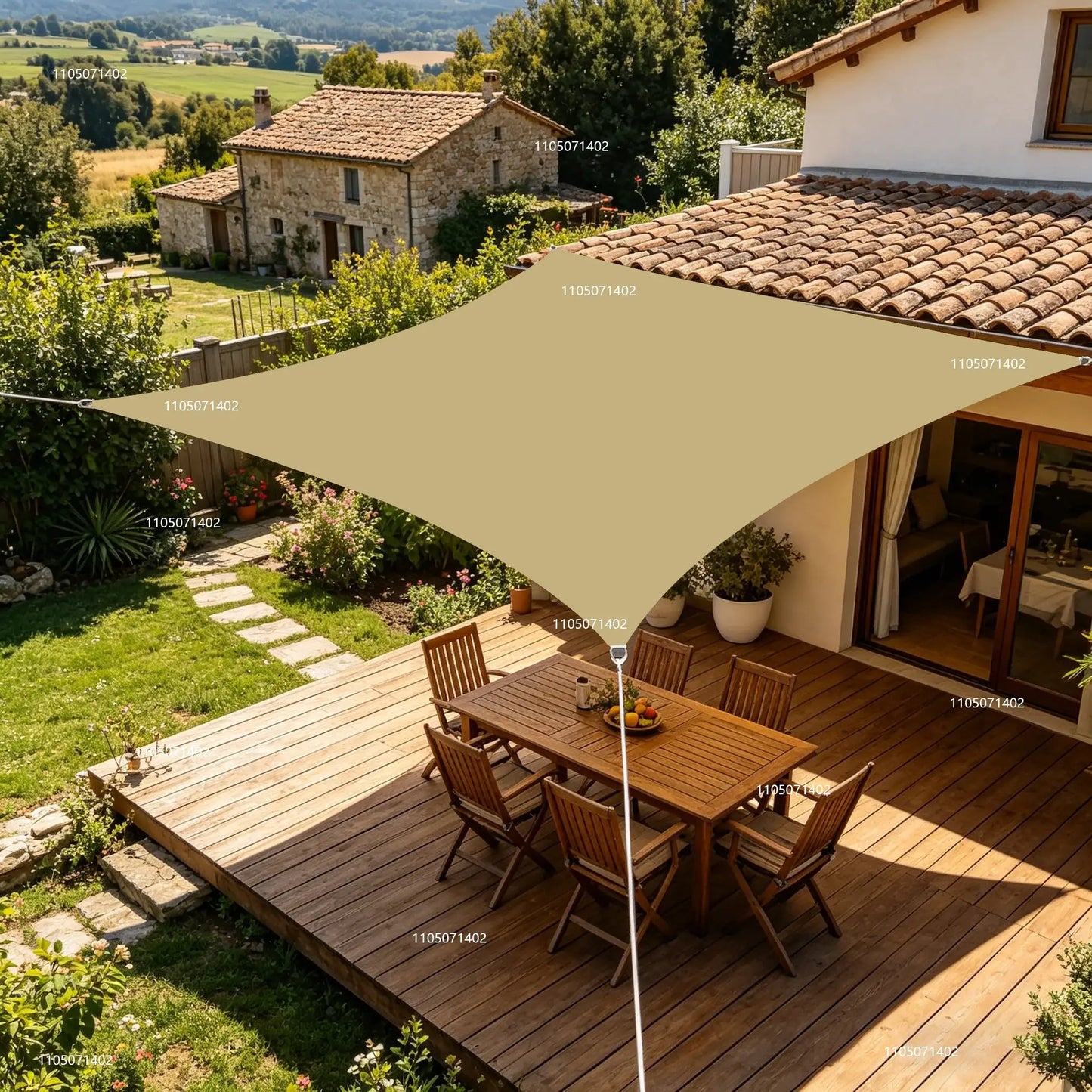 Oxford Sun Shade Sail | Waterproof Anti Uv | 3x3m And 4x5m Sizes