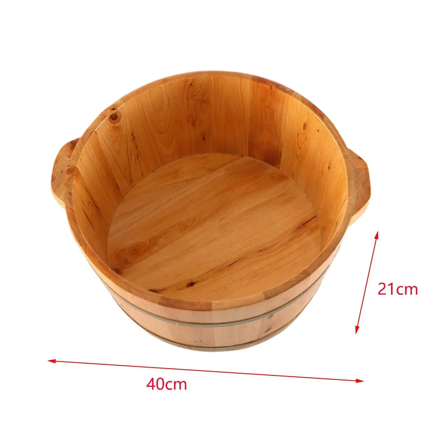 Wooden Foot Bath Tub | Portable Foot Soaking Bucket | Home Spa Footbath