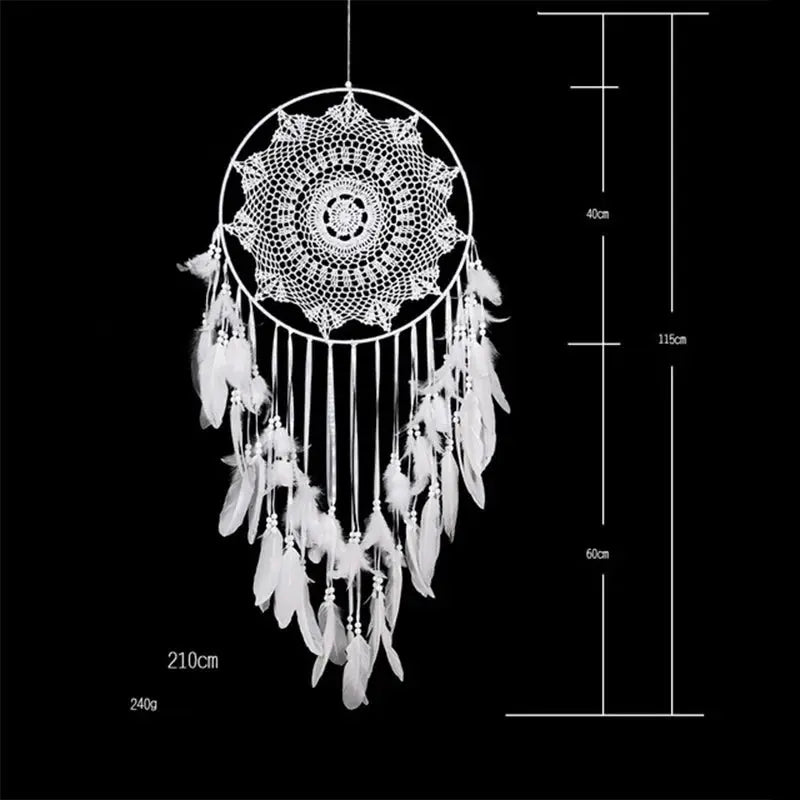big dream catcher hanging/light decoration nordic decoration home girls room/nursery/kids decor dreamcatcher children room new 5 from PriceLows™