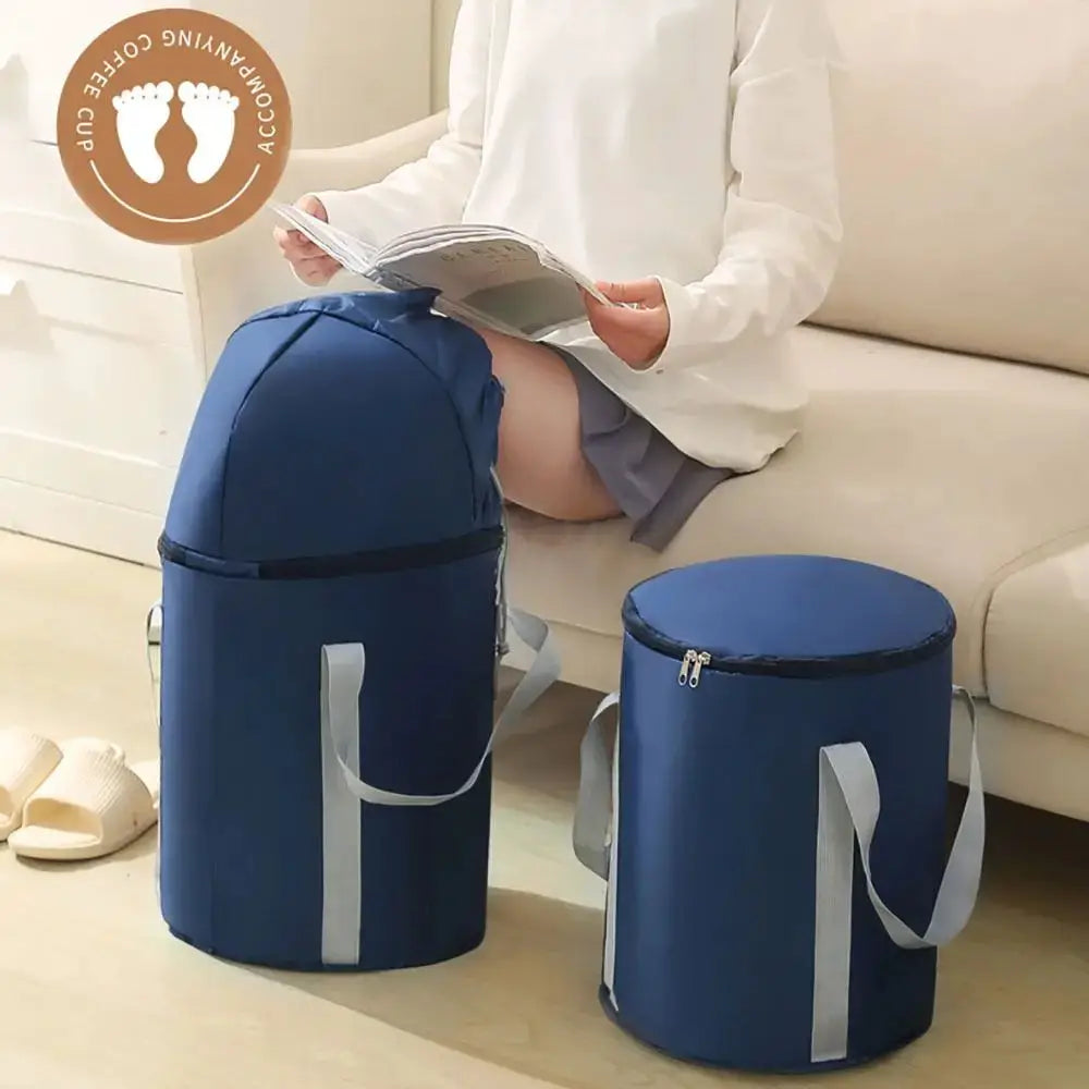 Foldable Foot Bath Tub | 5 Layer Thick Fabric | Large Capacity Portable Wash Basin For Travel And Spa Use