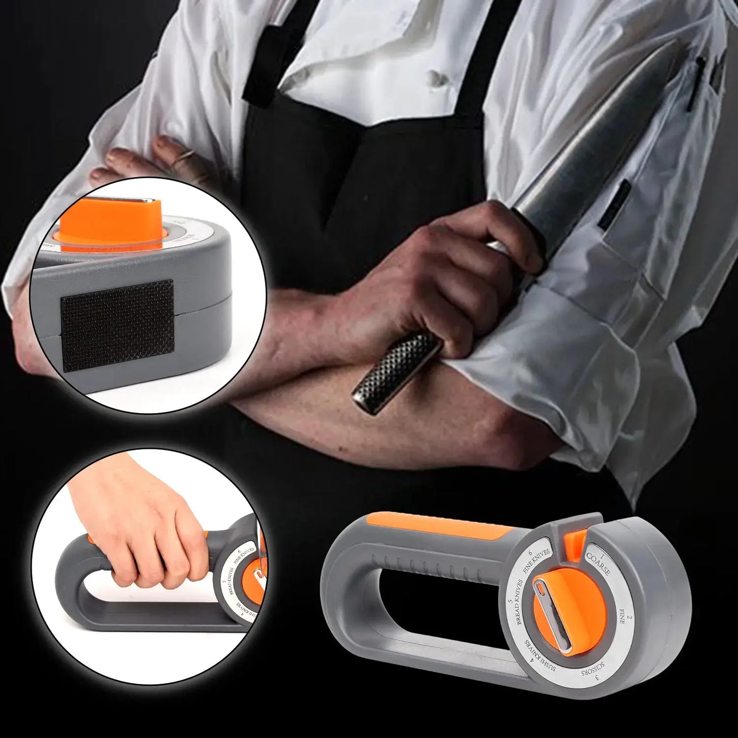 Diamond Knife Sharpener | Six In One Tool | Manual Angle Setting