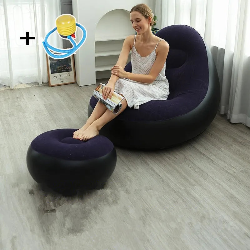 Inflatable Sofa Chair | Foldable Recliner | Indoor Outdoor Use