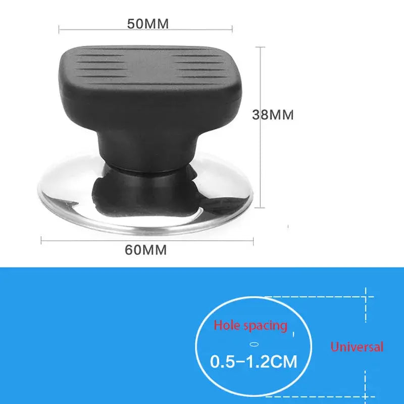 Lid Handle Knob Cover | Stainless Steel Plastic | Universal Fit | One Size