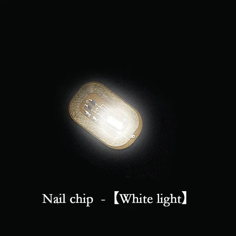 5pcs NFC Flash Nail Sticker LED Bare Chip Intelligent Luminous Nail Lamp Glow in the Dark Nail Stickers Enhancement Manicure from PriceLows™