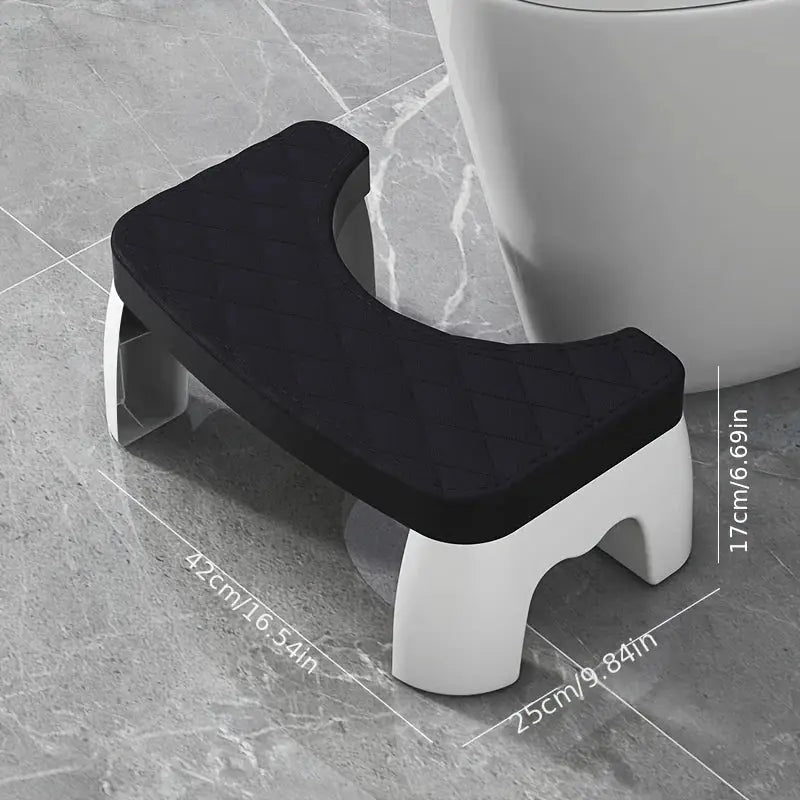 Adjustable Non-Slip Squat Stool for Toilet, Bathroom Step Stool with Anti-Skid Base - Portable & Space-Saving for Home/Travel from PriceLows™