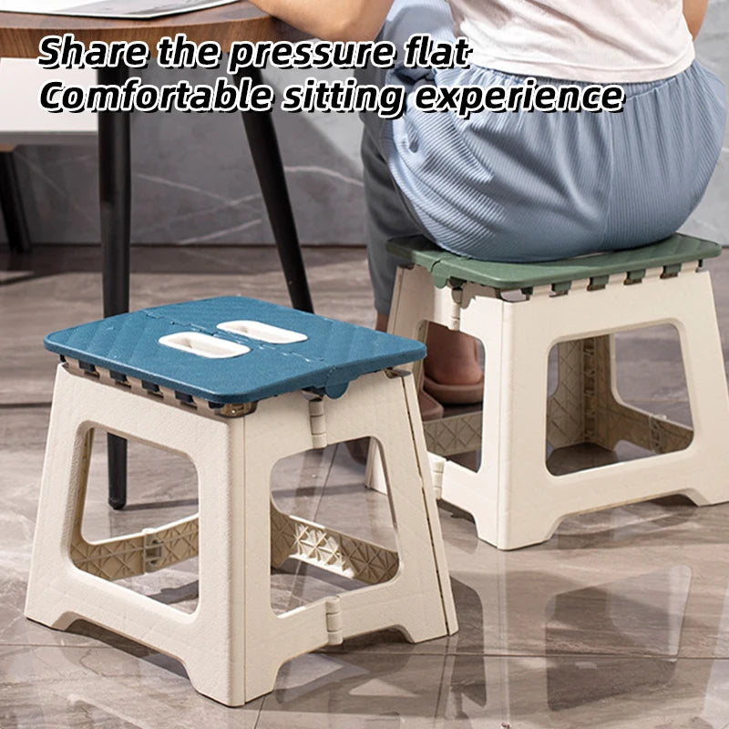 Plastic Folding Chair | Thickened | Portable Outdoor Chair | 27x23x25.5 cm