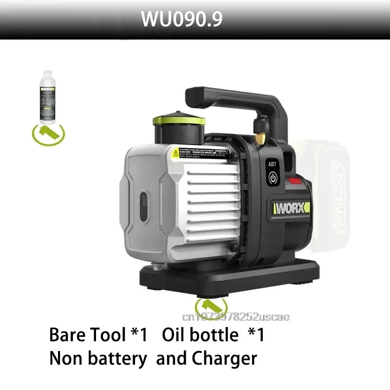 WORX WU090 Vacuum pump 1L/Second 2Pascal for air compressor conditioner fridge Repair [Non Battery and Charger] from PriceLows™
