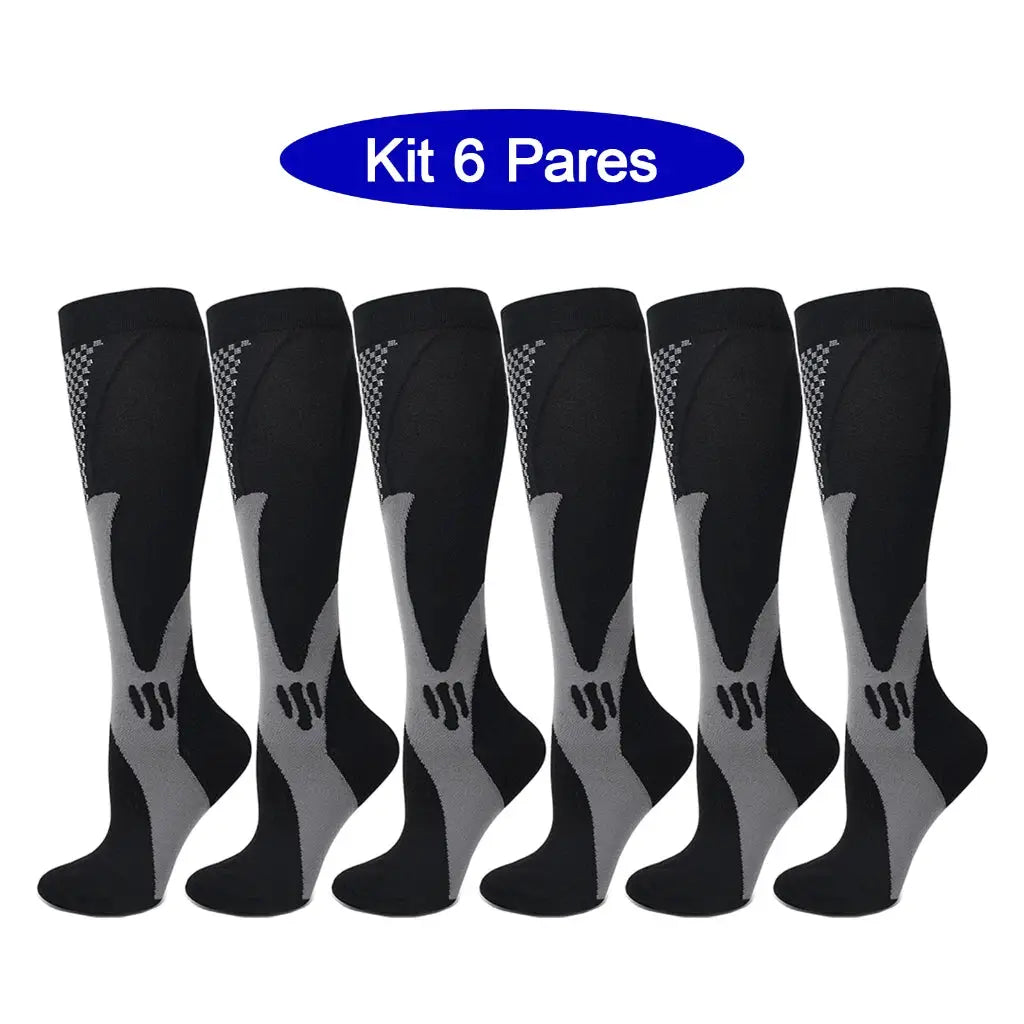 Compression Socks | 20-30mmHg | 6 Pairs | EU 35-45
