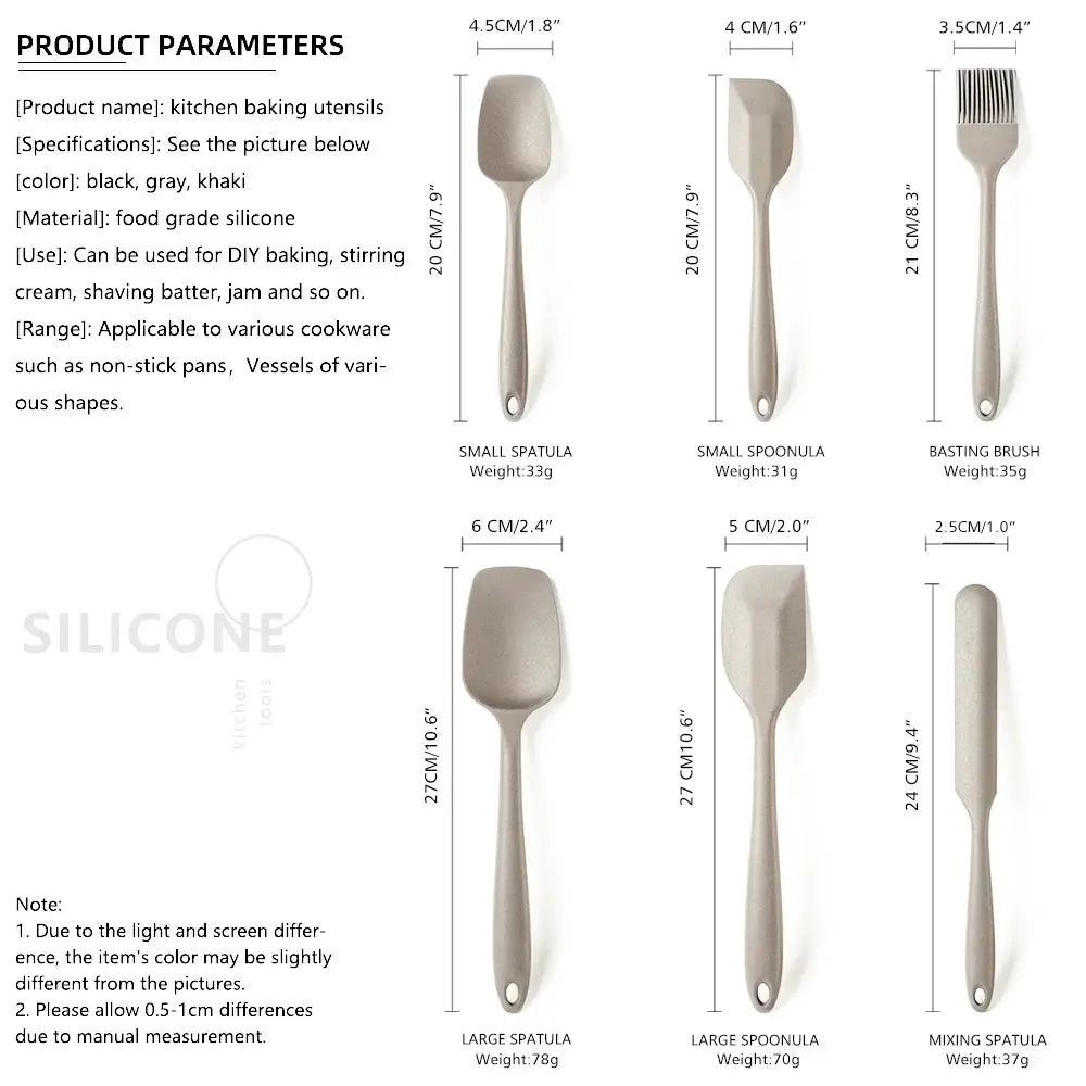 Silicone Flexible Utensils Set Seamless Spatula Kit for Baking, Scraping, Mixing Non-Stick Heat Resistant Kitchen Cooking Tools from PriceLows™