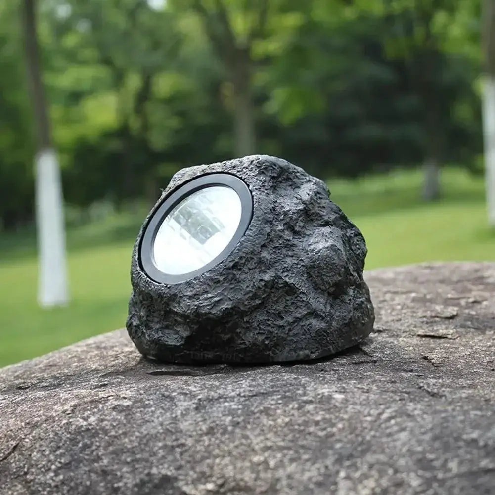 Warm/Cold White Stone Solar Powered Landscape Light Garden Light for Waterproof Outdoor Garden Lawn Pathway Patio Tree Decor from PriceLows™