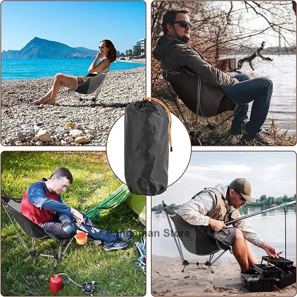 Ultralight Camping Chair | Aluminum Alloy Frame | Mesh Seat | One Size from PriceLows™