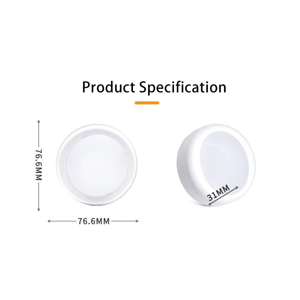 LED Night Light | AAA Battery Powered | Dimmable Multicolor | Adhesive Sticker