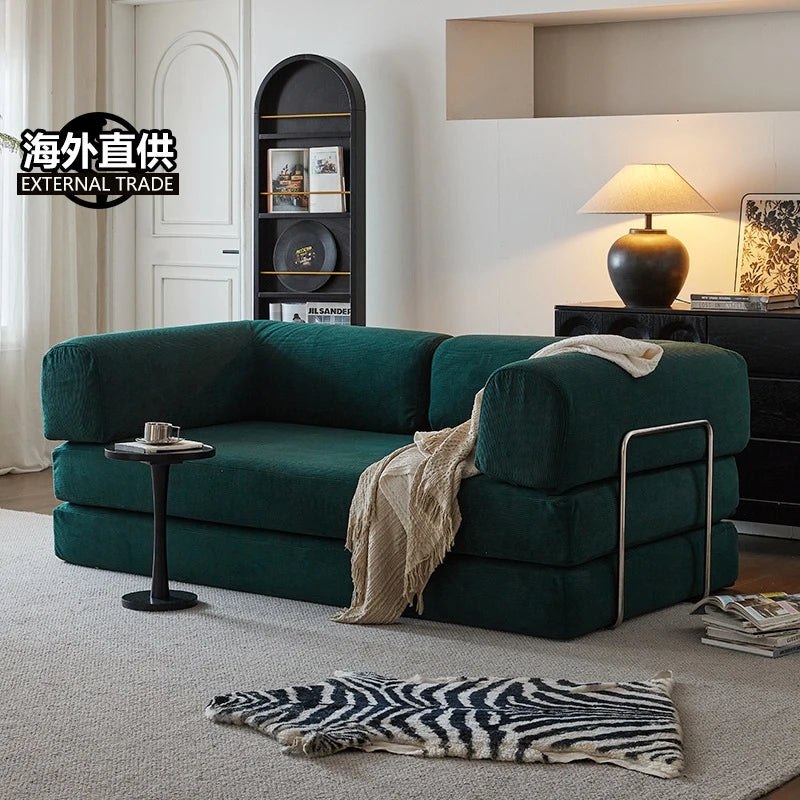 Sofa Bed | 180 cm Length | Corduroy Upholstery | Foldable, Convertible
