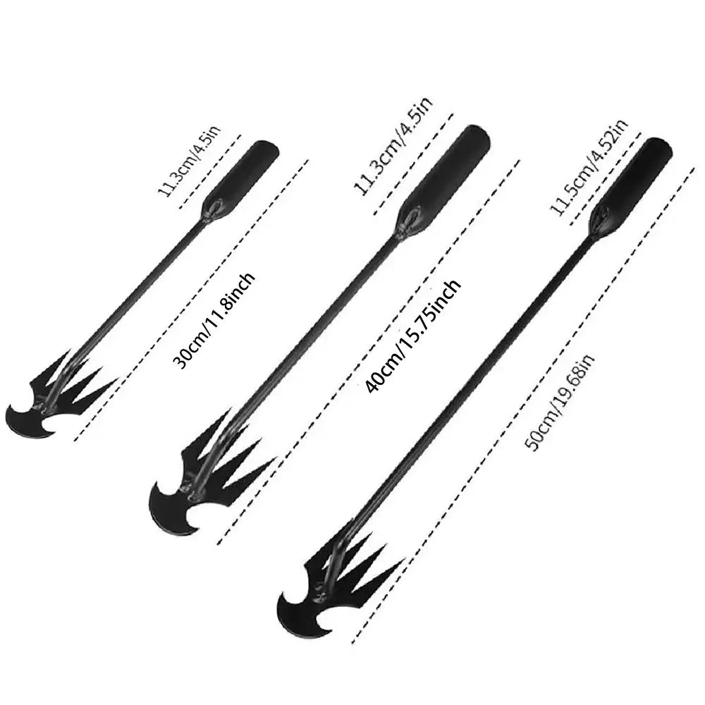 Gardening Hand Weeder | 4 Tooth Blades | Dual Purpose Removal Tool