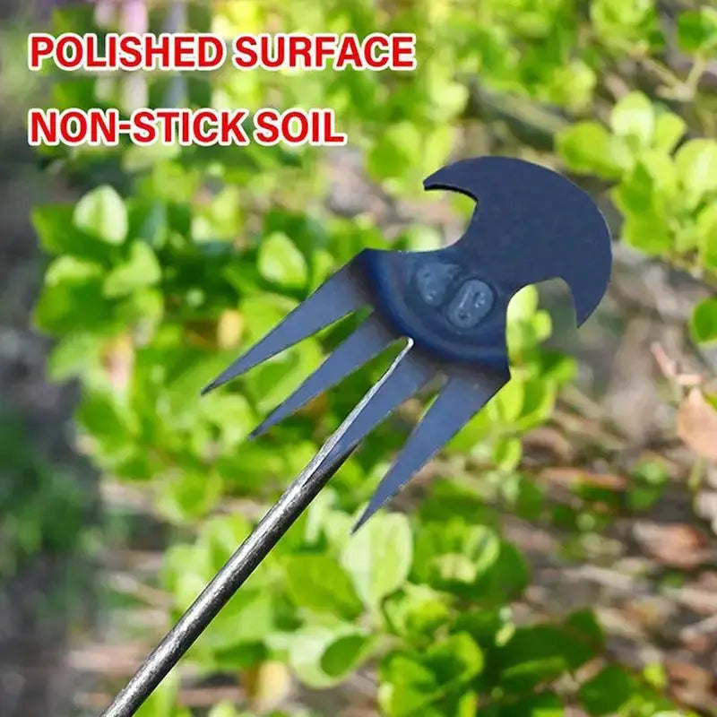 2 In 1 Garden Rake Manual WSeed Grass Rooting Tool Puller Shovel 4 Teeth Weeding Removal Hand Gardening Loose Soil Tool Weeder from PriceLows™