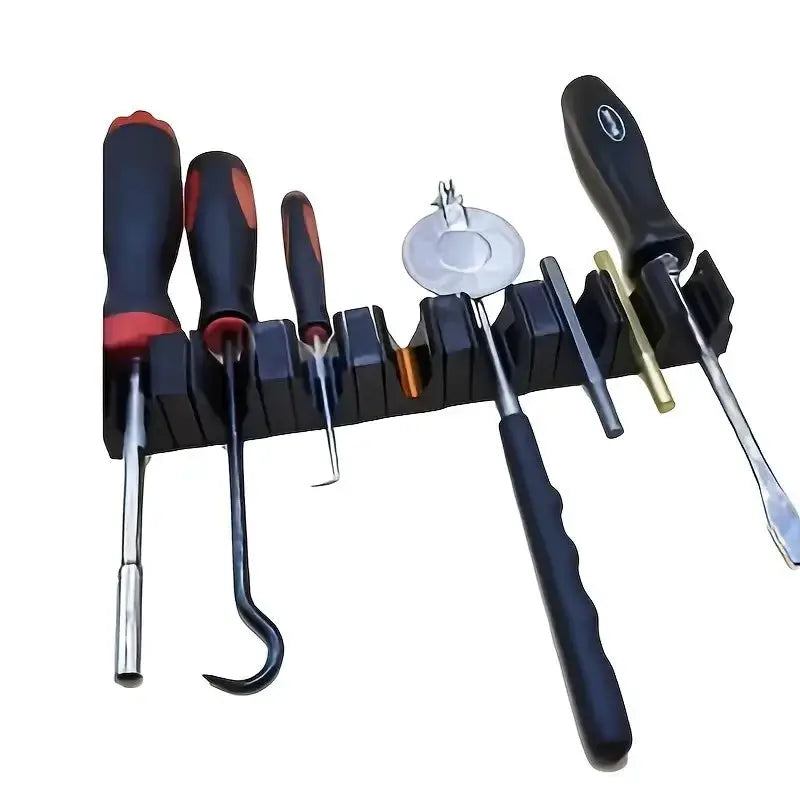 Magnetic Wrench Organizer Rack Compact Tool Storage Holder 12-Slot Tray for Garage Workshop Mechanics Toolbox Accessories from PriceLows™