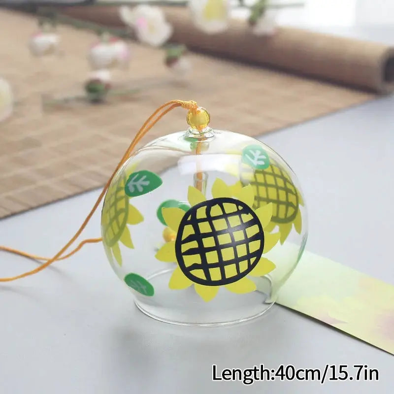 Japanese Windchime Huling Landscape Bell Glass Crystal Bell Wind Hanging Ornament Garden Landscape Japanese Wind Bell Decor 후우링 from PriceLows™