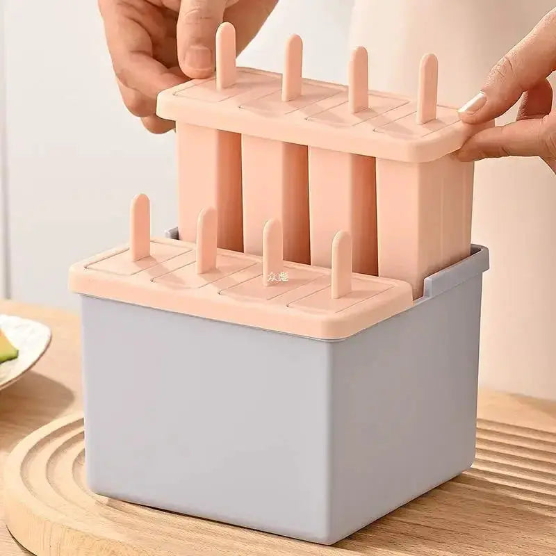 Popsicle/Sorbet Mold Food Grade Household Popsicle Making Frozen Ice Box Abrasive Tools with Lid Homemade Ice Cream Artifact from PriceLows™