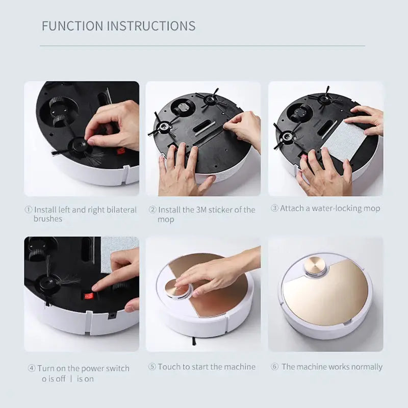 Robot Vacuum Cleaner | App Controlled Wireless Cleaning | Battery Life 1h20m-2h