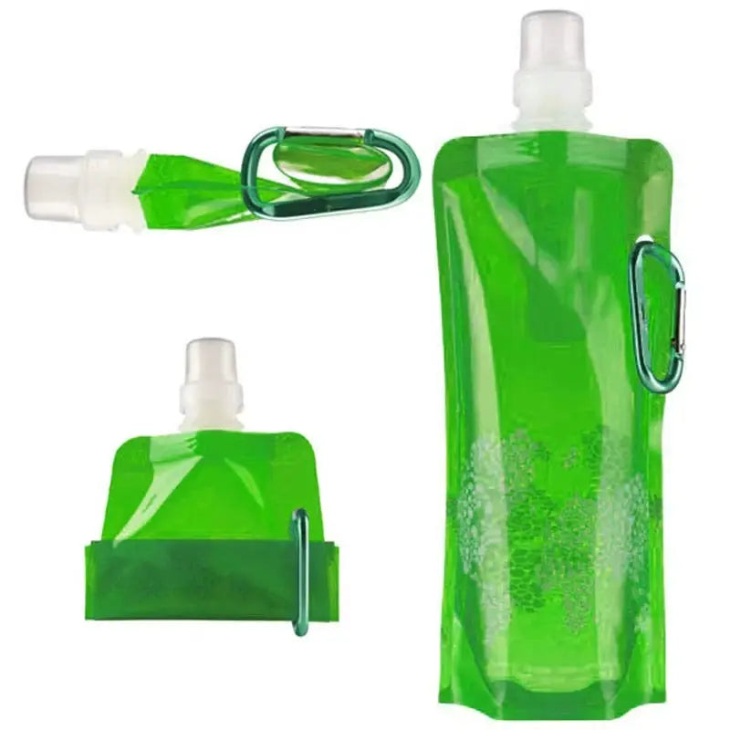 500ML Portable Ultralight Foldable Silicone Folding Water Bottle Water Bag Outdoor Sport Supplies Hiking Camping Soft Flask Bag from PriceLows™