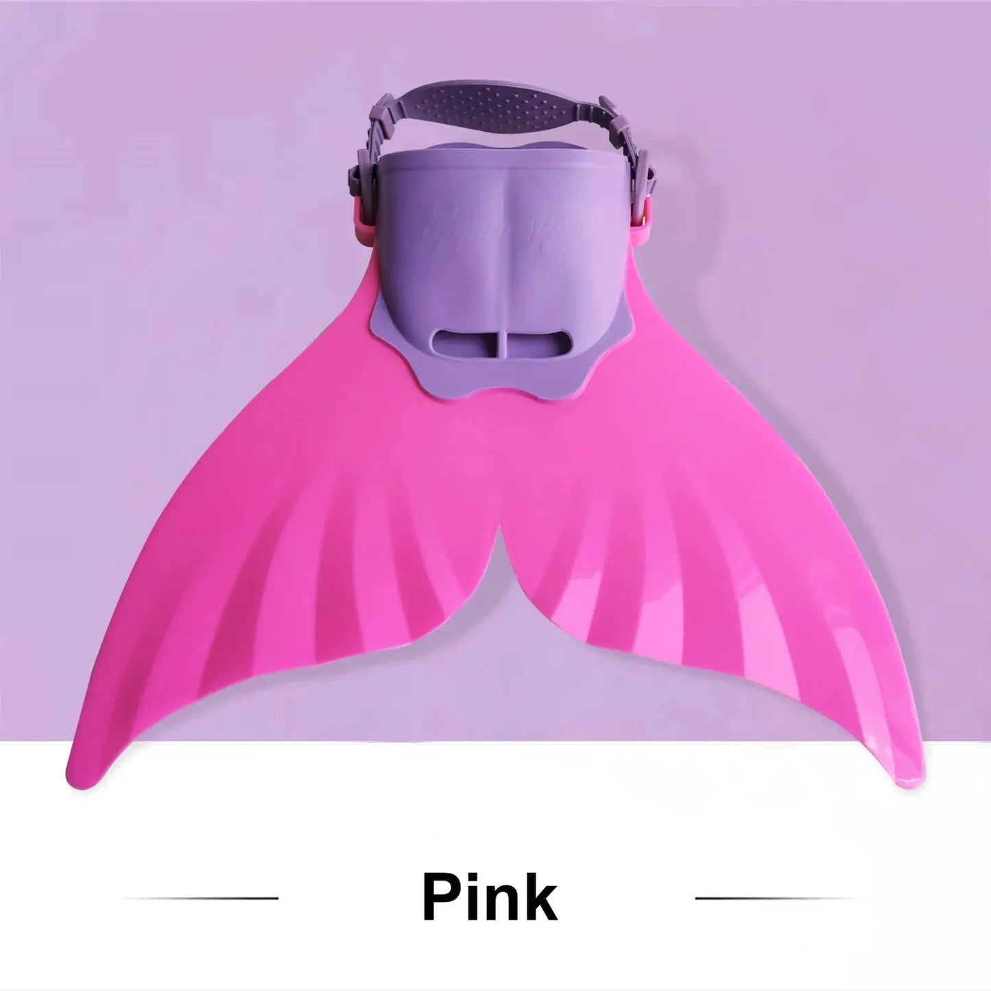 Adjustable Mermaid Silicone Fins Swimming Training & Beach, Soft Body Hard Fin with 3 Non-Slip Grips, Photo Cosplay Gear for Kid from PriceLows™