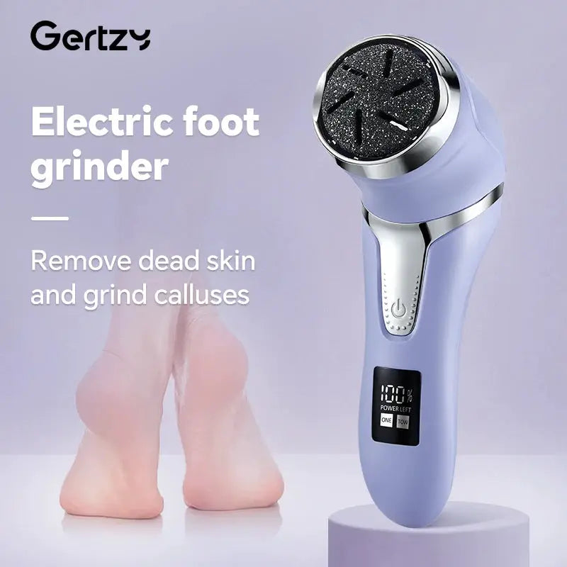 Rechargeable three head electric scab remover with chip removal vacuum cleaner, portable foot repair kit, LED display screen from PriceLows™