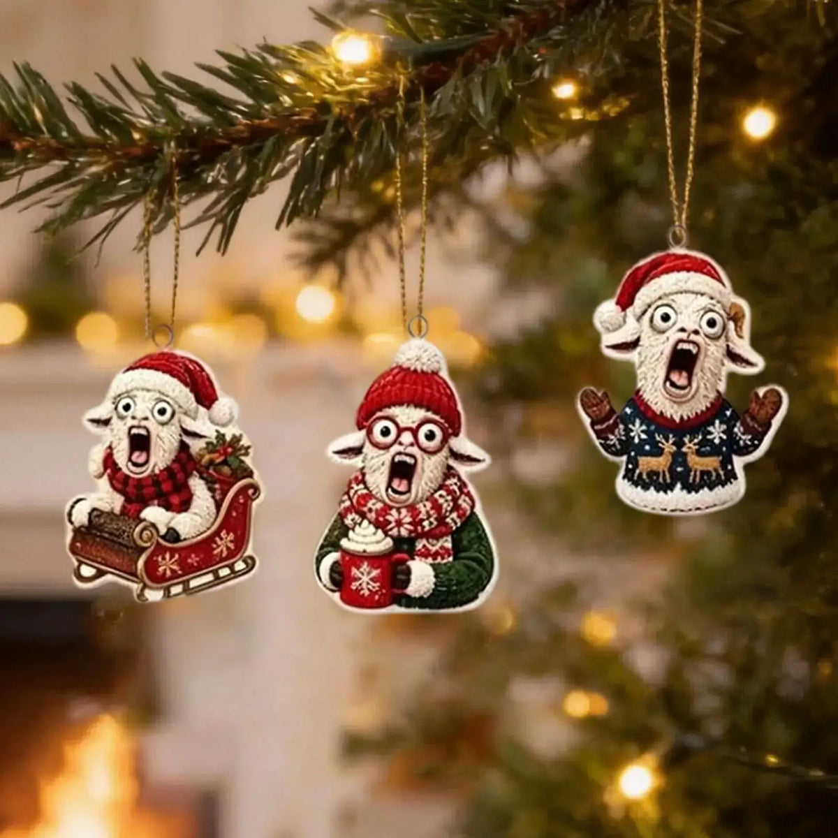 Christmas Advent Calendar | 24-Day Countdown | Flat Goat Ornaments