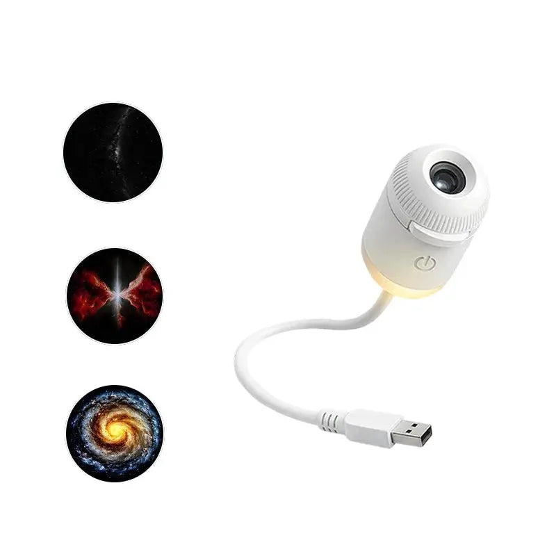 Galaxy Star Projector | Mini LED Night Light | Two In One Design