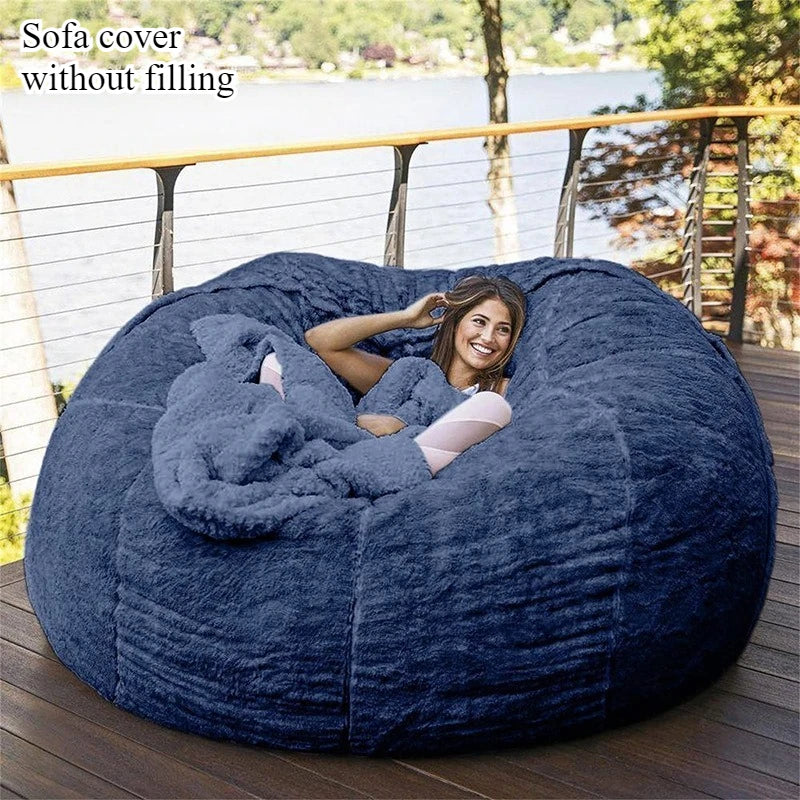 Bean Bag Cover | Arctic Velvet Fabric | Removable And Washable | Single