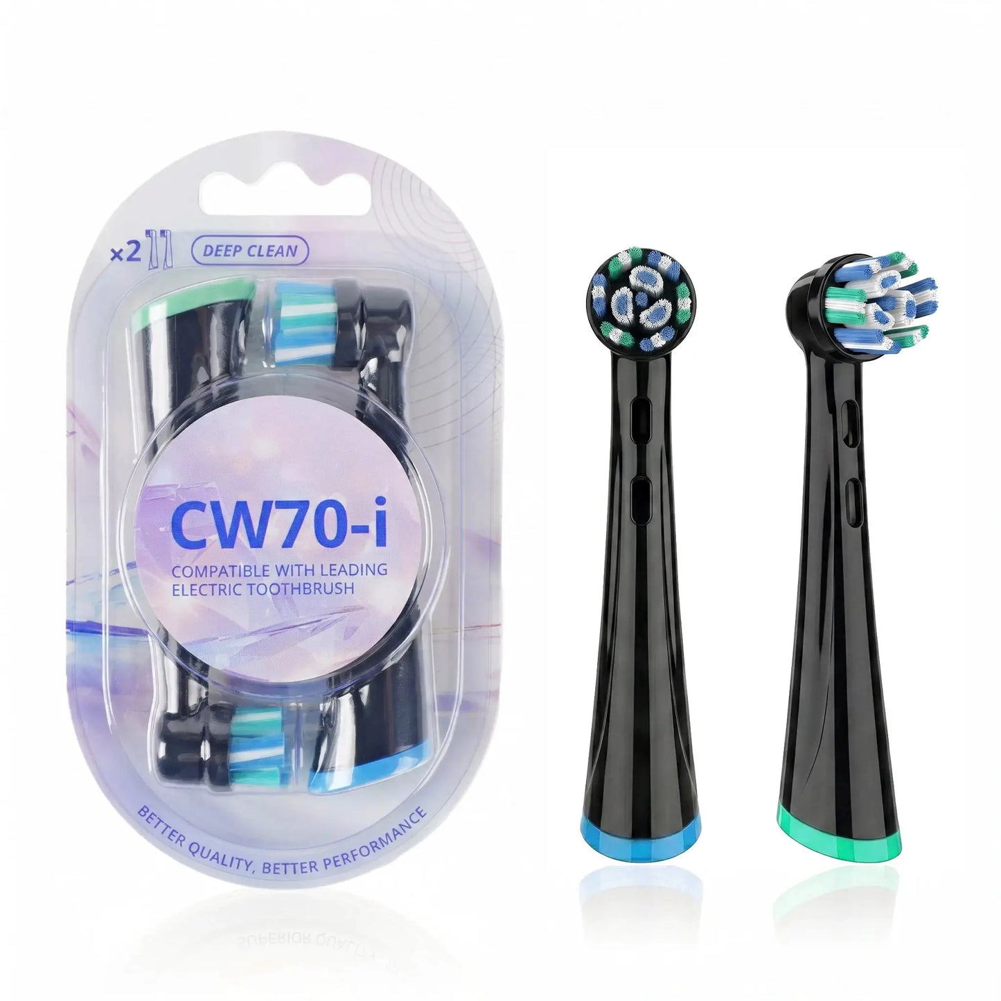 Replacement Brush Heads Compatible with OLB IO 2/3/4/5/6/7/7G/8/9/10 Electric Toothbrush, IO Series Toothbrush Head Refills from PriceLows™
