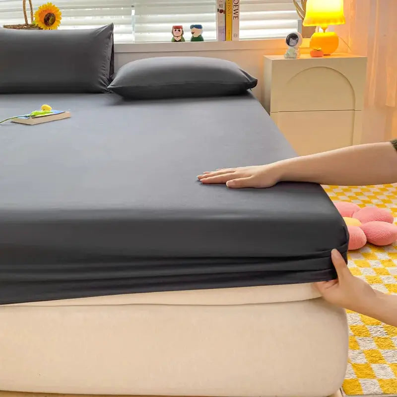 Fitted Bed Sheet | Soft Cotton | Solid Color | Twin Full Queen King