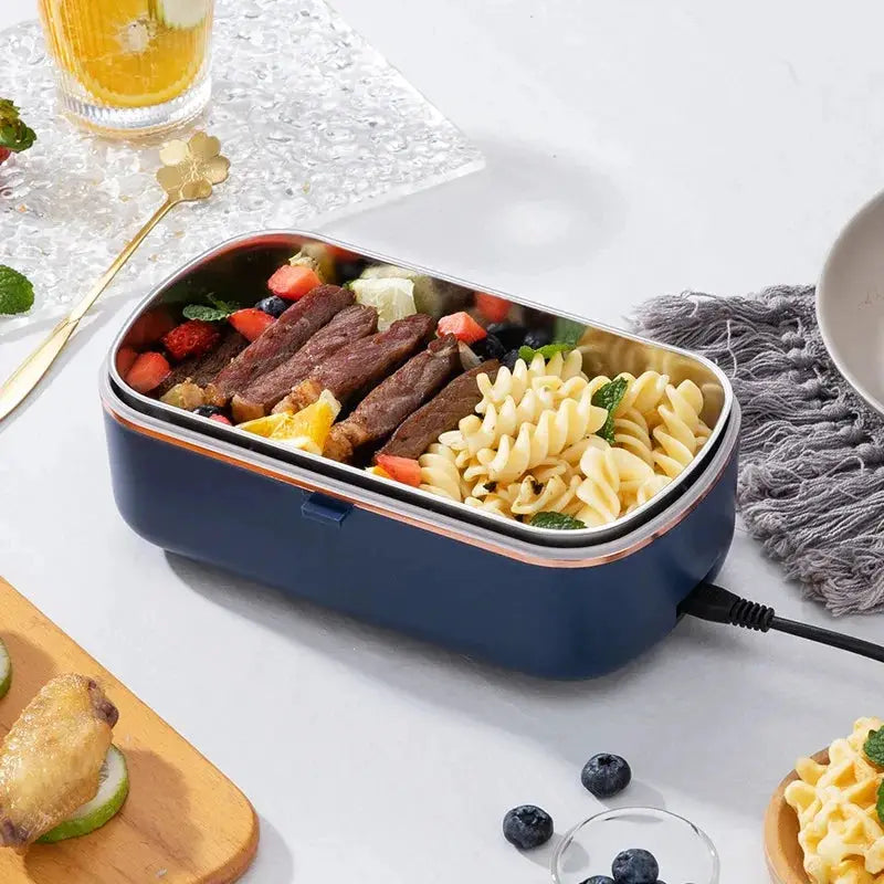 900ml Electric Lunch Box Water Free Heating Bento Box Portable Rice Cooker Thermostatic Heating Food Warmer For Office 220V from PriceLows™