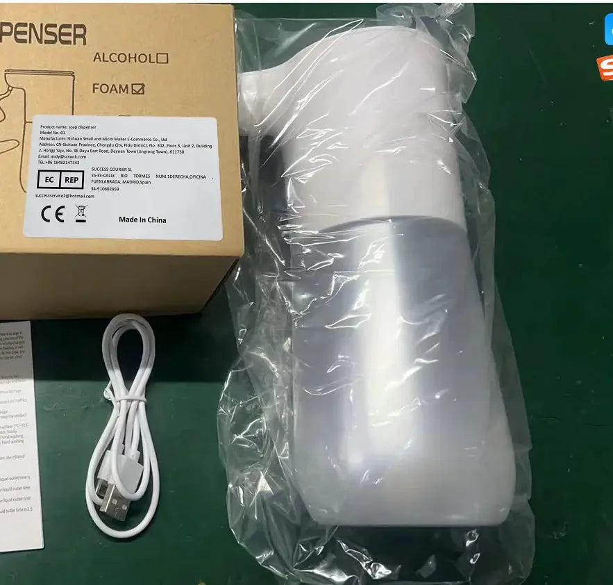HOMEFISH Smart Sensor Automatic Soap Dispenser 350ml USB Charging Contactless Soap Foam Dispenser Hand Sanitizer Machine from PriceLows™