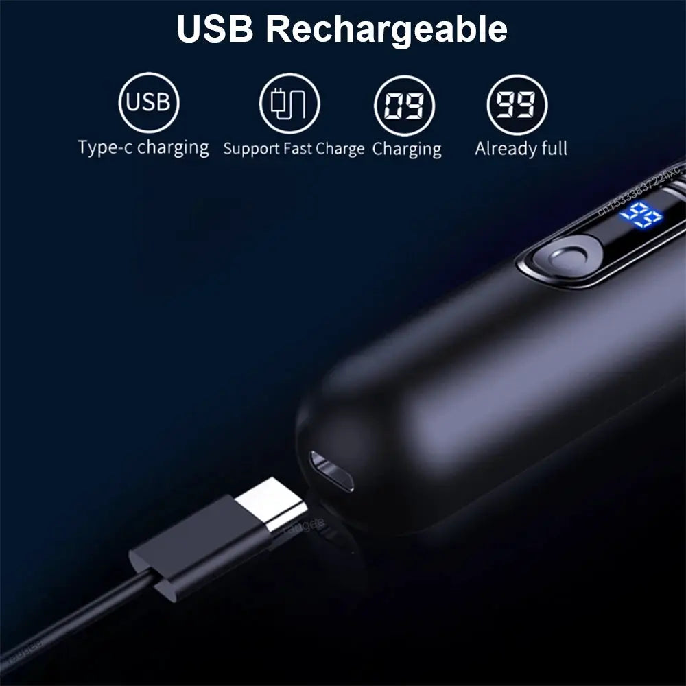 Nose Hair Trimmer for Men Rechargeable Mini Pocket Nose Ear Eyebrow Trimmer 360 Rotating Painless Nose Hair Remover for Men's from PriceLows™