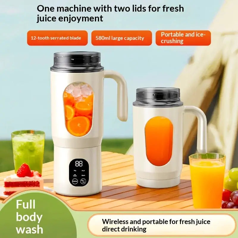 New Portable Juice Maker Blender for Shakes Smoothie 580ML Durable Juicer Steel Blades 2 in 1 Blender Bottle Smoothie Extractor from PriceLows™