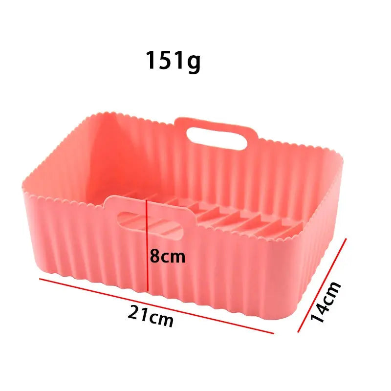 Air Fryer Silicone Tray | Food Grade | Rectangle Liner | Ninja Dual Compatible
