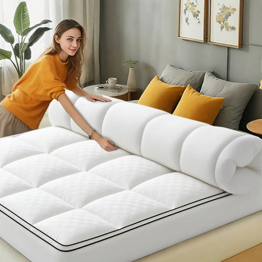 Mattress Topper Cover | 1000Gsm Cooling | Fitted 8-21 Deep Pocket | Washable