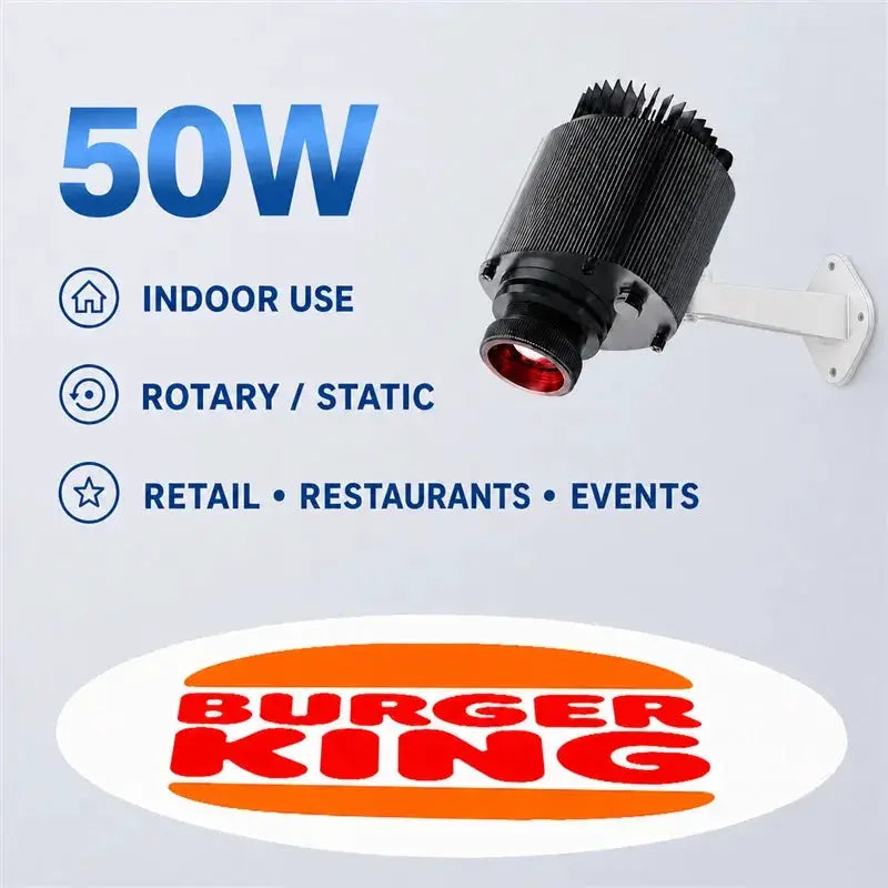 LED Image Projector | IP67 Waterproof | Custom Gobo Logo | HD Projection