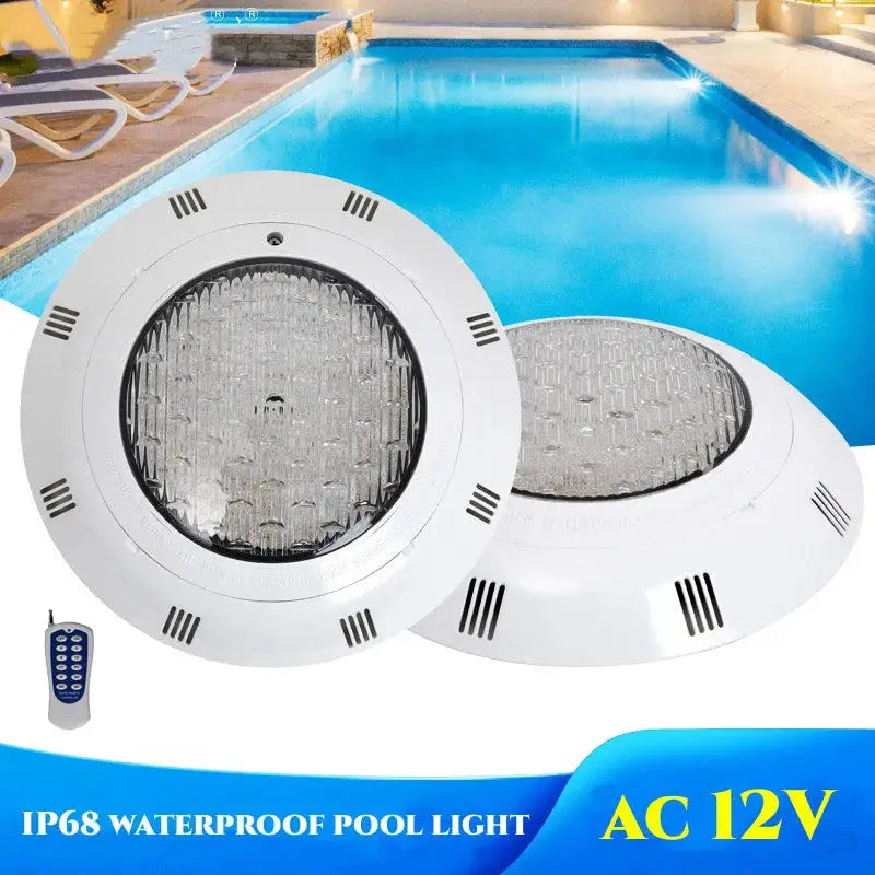 20W 30W 40W 50W 60W 70W LED Underwater Swimming Pool Lights RGB Color Changing AC12V IP68 Waterproof Lamp with Remote Controller from PriceLows™